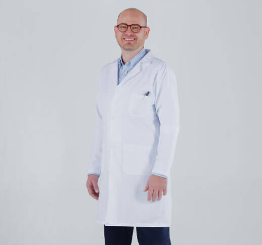 Embroidered Lab Coat