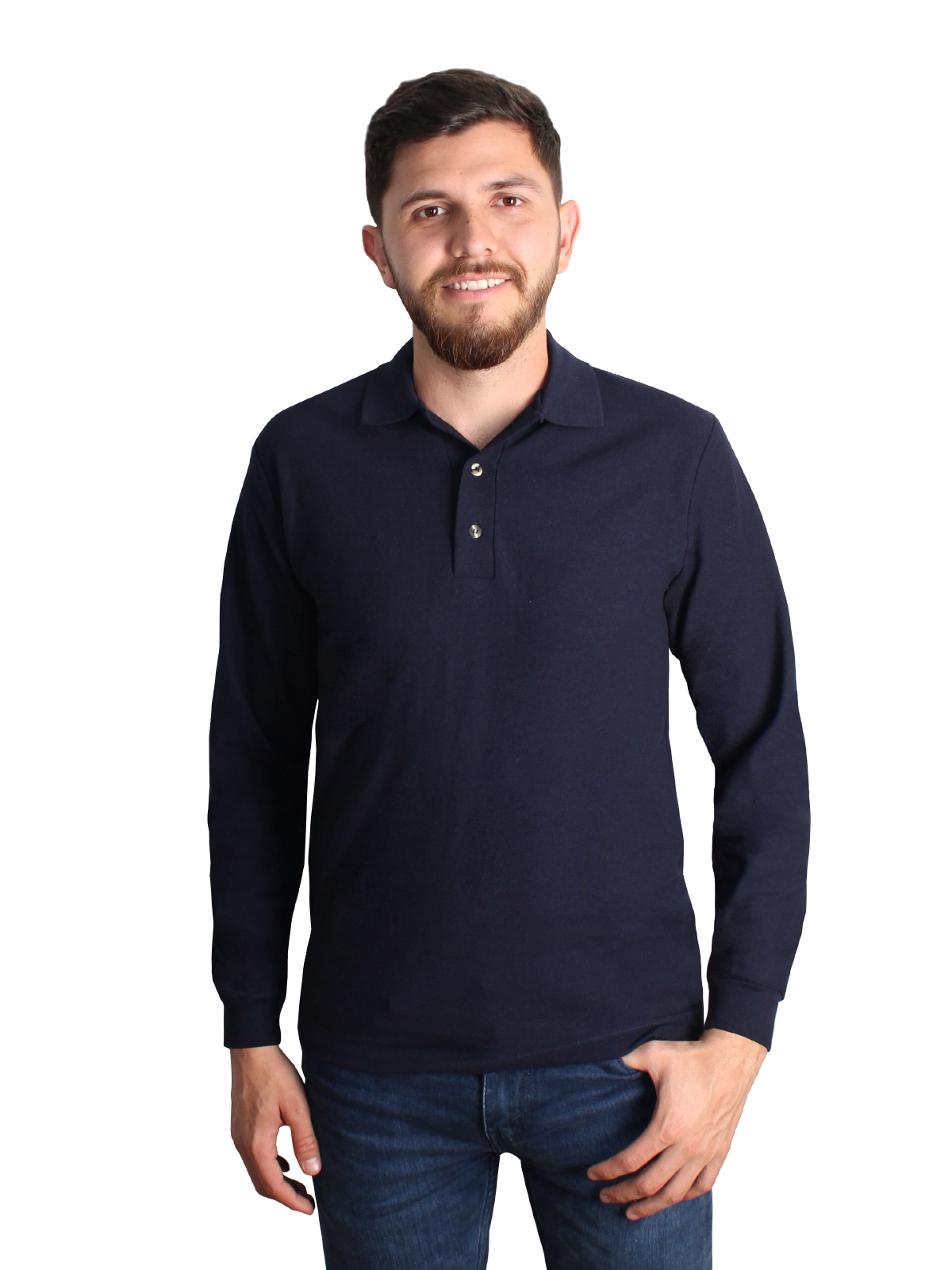  Long sleeves polo shirt for men