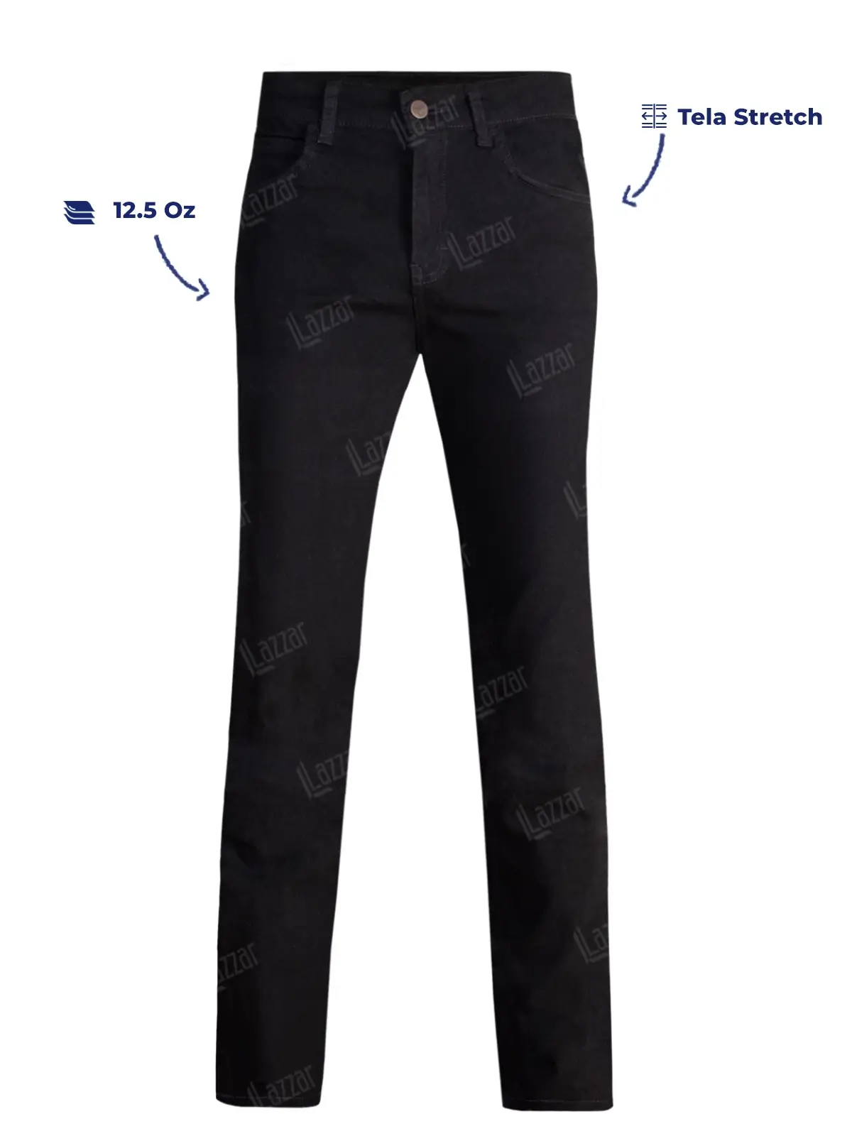 pantalon mezclilla negro