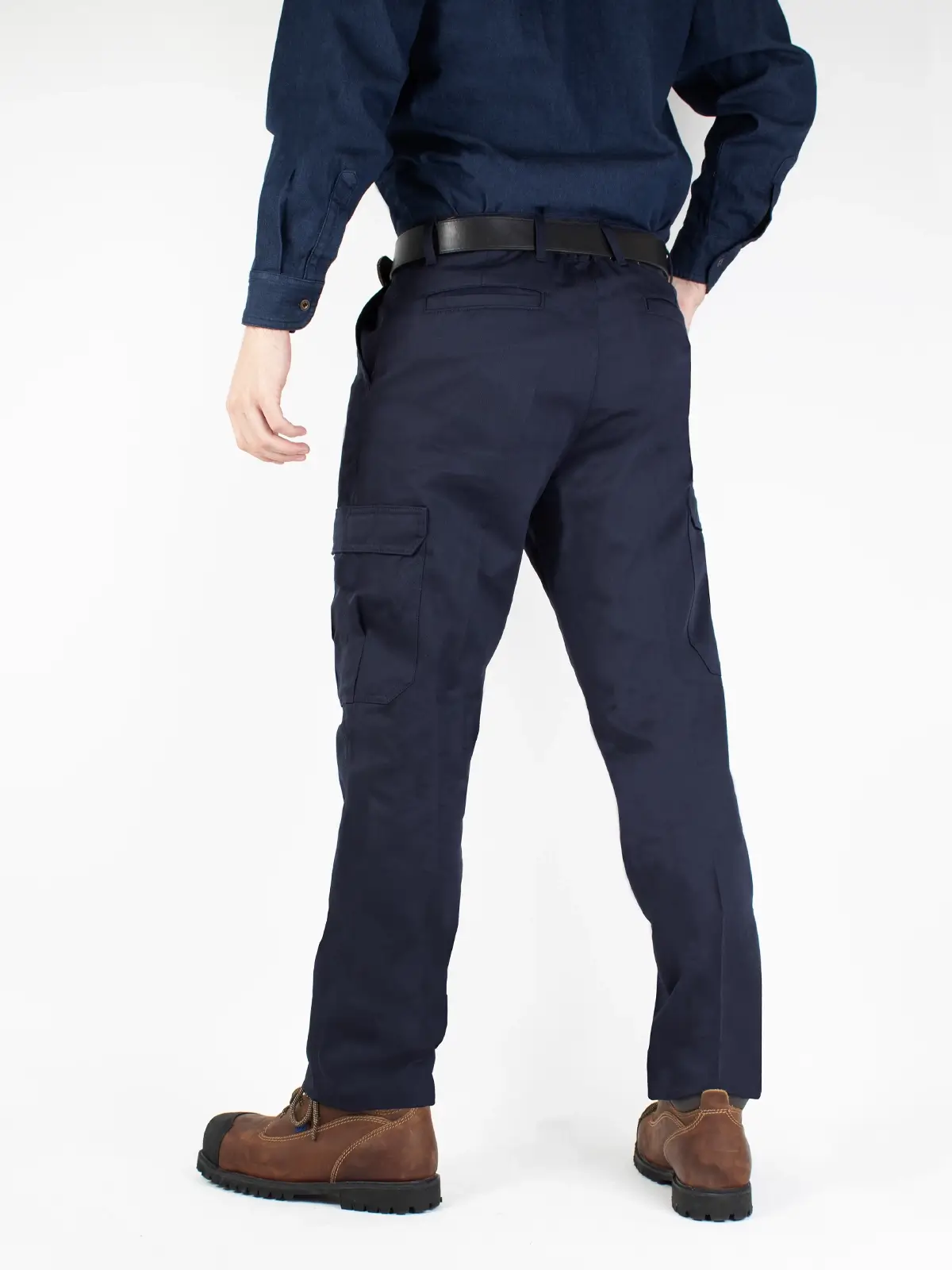 Navy Blue Cargo Work Pants Lazzar USA