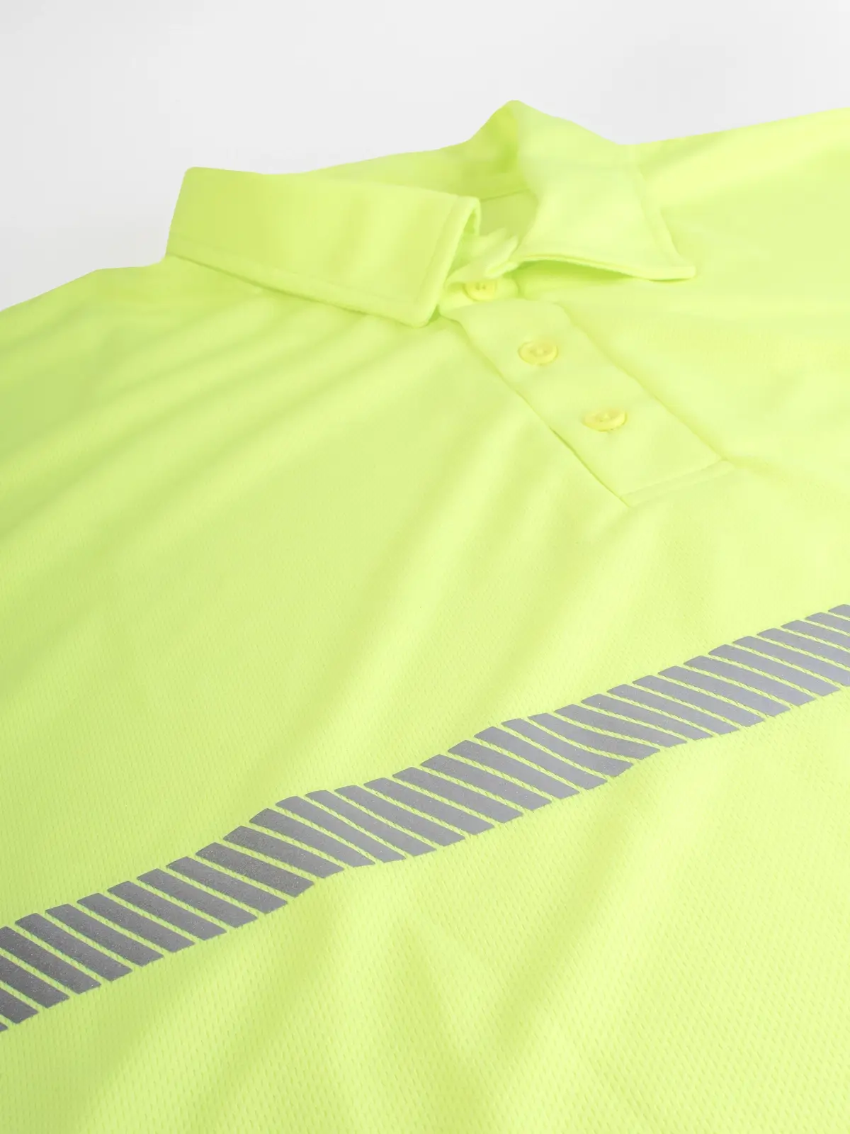 polo with reflective stripe