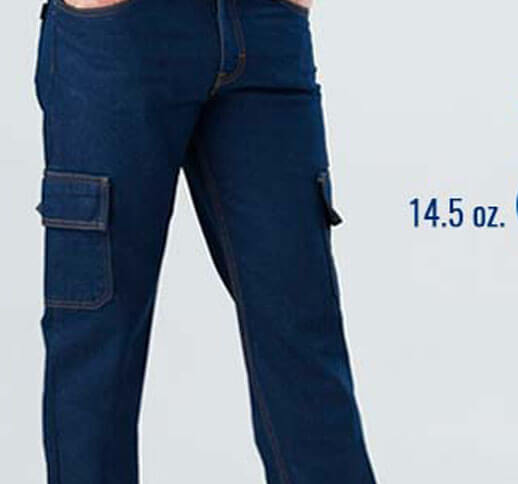 Heavy-Duty Cargo Denim Pants