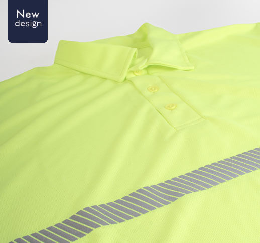 High Visibility Polo Shirt with Reflective stripes