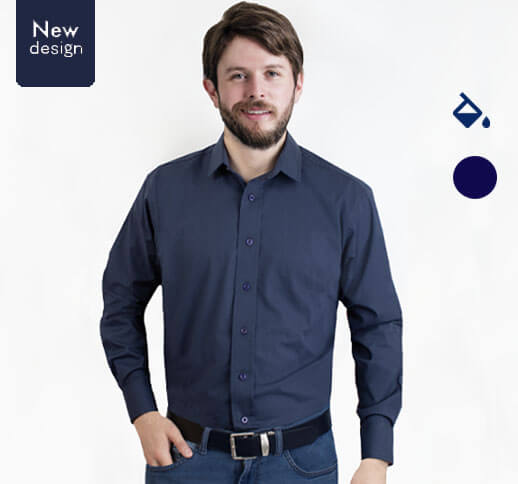 Camisas de Gabardina Italiana para Trabajo