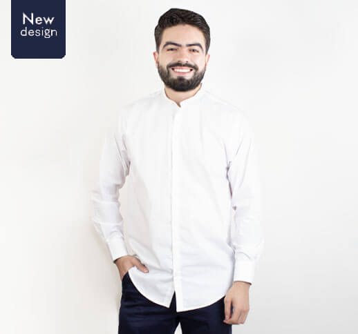 Men's Mandarin collar shirt