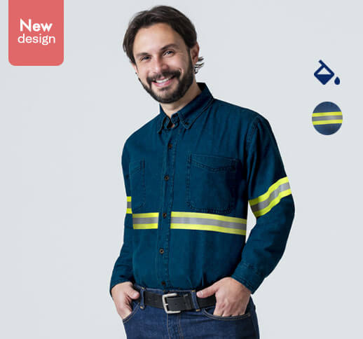 Enhanced Visibility Denim Shirt