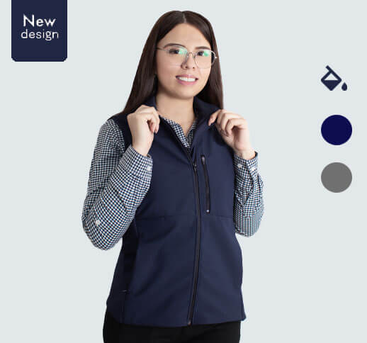 Water-Repellent Work Vest for Woman