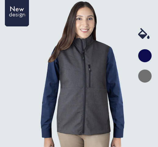 Water-Repellent Work Vest for Woman